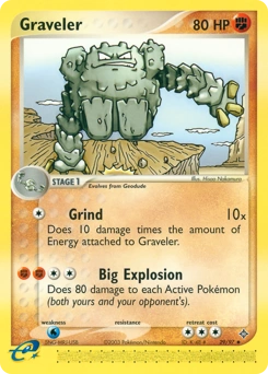 Graveler Pokémon card, number 29