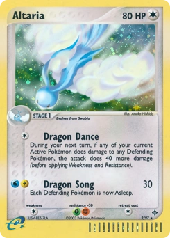 Altaria Pokémon card, number 2