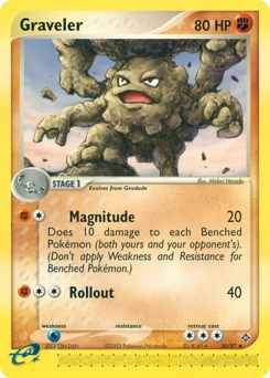 Graveler Pokémon card, number 30