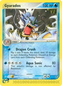 Gyarados Pokémon card, number 32