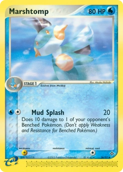 Marshtomp Pokémon card, number 36