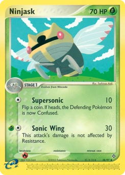 Ninjask Pokémon card, number 38