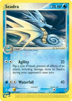 Seadra Pokémon card, number 40