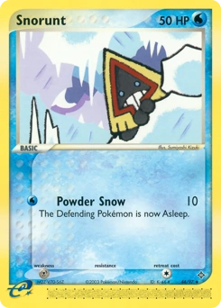 Snorunt Pokémon card, number 44