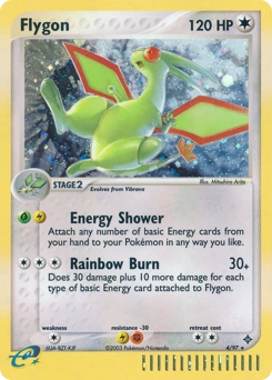 Flygon Pokémon card, number 4