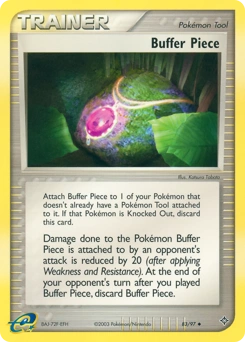 Buffer Piece Pokémon card, number 83