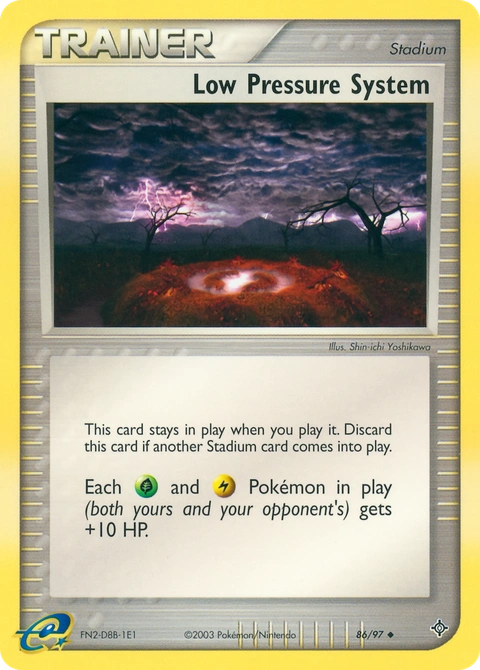 Low Pressure System Pokémon card from Dragon, number 86 (Standard print)