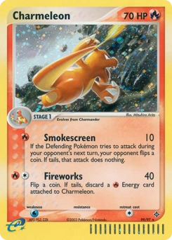 Charmeleon Pokémon card, number 99