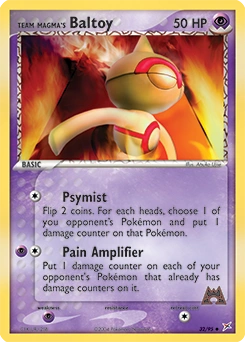 Team Magma's Baltoy Pokémon card, number 32