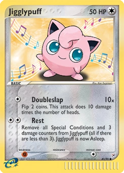 Jigglypuff Pokémon card, number 41