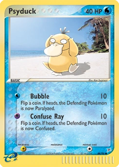Psyduck Pokémon card, number 44