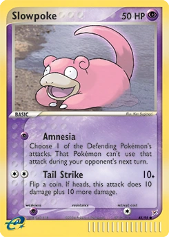 Slowpoke Pokémon card, number 45