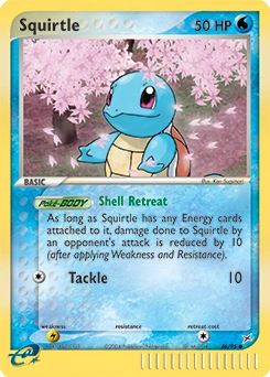 Squirtle Pokémon card, number 46