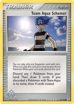 Team Aqua Schemer Pokémon card, number 69