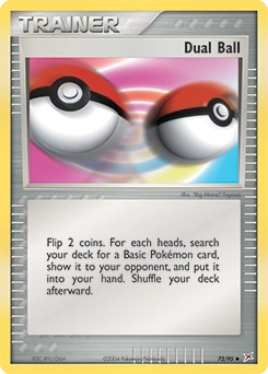 Dual Ball Pokémon card, number 72