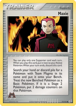 Maxie Pokémon card, number 73