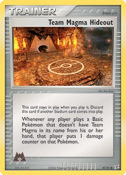 Team Magma Hideout Pokémon card, number 83