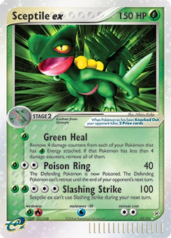 Sceptile ex Pokémon card, number 93