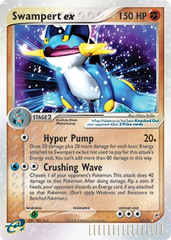 Swampert ex Pokémon card, number 95