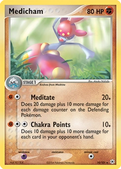 Medicham Pokémon card, number 10