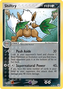 Shiftry Pokémon card, number 14