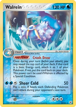 Walrein Pokémon card, number 15