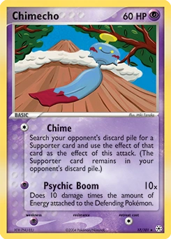 Chimecho Pokémon card, number 17