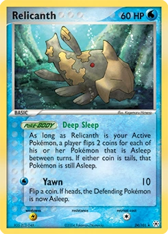 Relicanth Pokémon card, number 24
