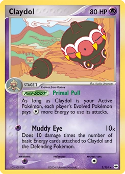 Claydol Pokémon card, number 2