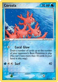 Corsola Pokémon card, number 32