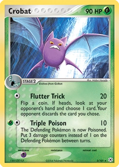 Crobat Pokémon card, number 3