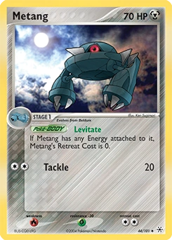 Metang Pokémon card, number 44