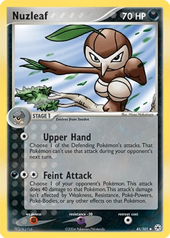 Nuzleaf Pokémon card, number 45