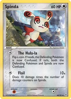 Spinda Pokémon card, number 48