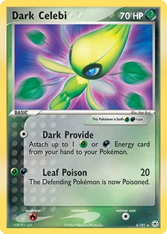 Dark Celebi Pokémon card, number 4