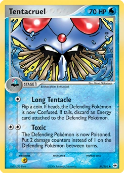 Tentacruel Pokémon card, number 51