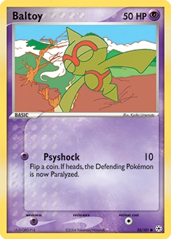 Baltoy Pokémon card, number 52