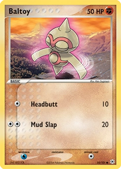 Baltoy Pokémon card, number 53