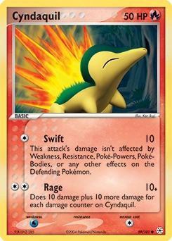 Cyndaquil Pokémon card, number 59