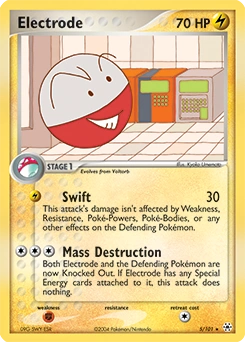 Electrode Pokémon card, number 5