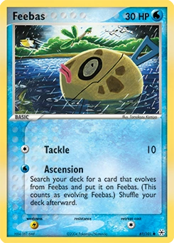 Feebas Pokémon card, number 61