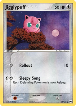Jigglypuff Pokémon card, number 63