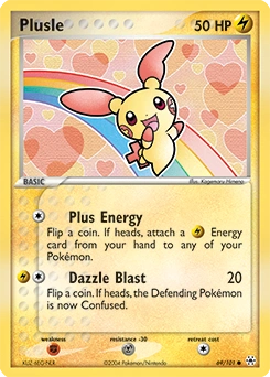 Plusle Pokémon card, number 69