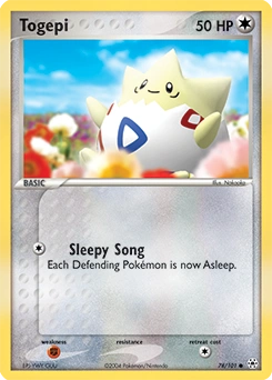 Togepi Pokémon card, number 78