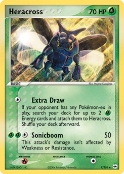 Heracross Pokémon card, number 7