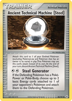 Ancient Technical Machine [Steel] Pokémon card, number 86