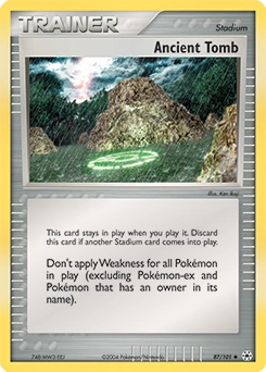 Ancient Tomb Pokémon card, number 87