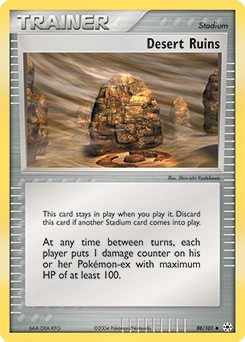 Desert Ruins Pokémon card, number 88