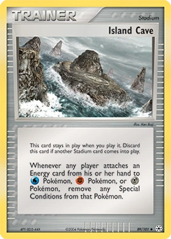 Island Cave Pokémon card, number 89
