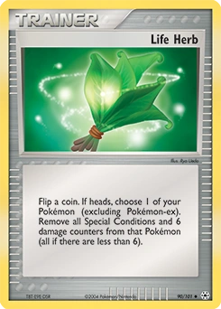 Life Herb Pokémon card, number 90